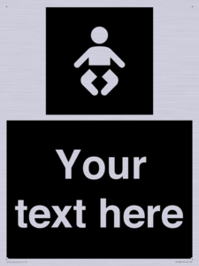 Custom information: black panel baby change